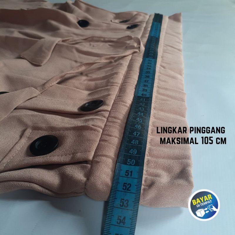 ROK PAYUNG REMAJA - DEWASA BAHAN MOSCRAPE JUMBO GRADE A HITAM ABU ABU NAVY LAVENDER ARMY MAROON MILO