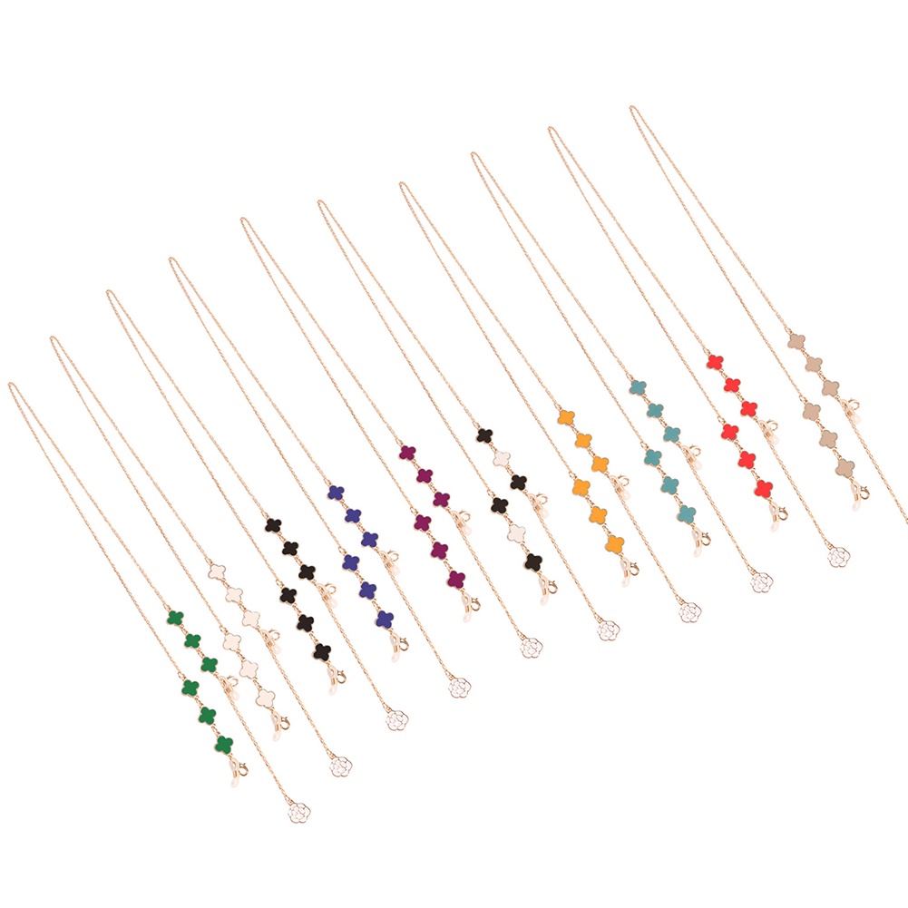 Mask extendermask lanyardglasses chainmask comfort beltglasses decoration chain ew fashion adjustable mask anti-lost chainheadphone lanyardfour-leaf clover pendant decoration chain -OW-