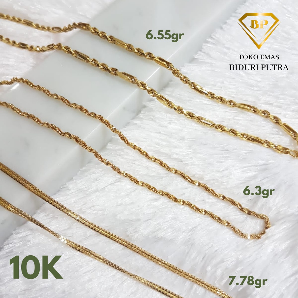 KALUNG ANAK PLUS LIONTIN PERHIASAN EMAS ASLI KADAR 10K/420