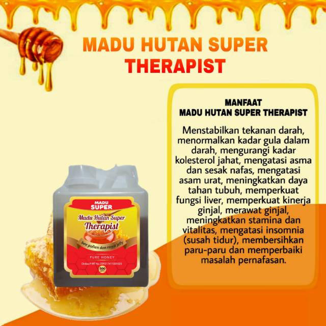 

MADU HUTAN SUPER THERAPIST BEE POLLEN DAN ROYAL JELLY 500gr