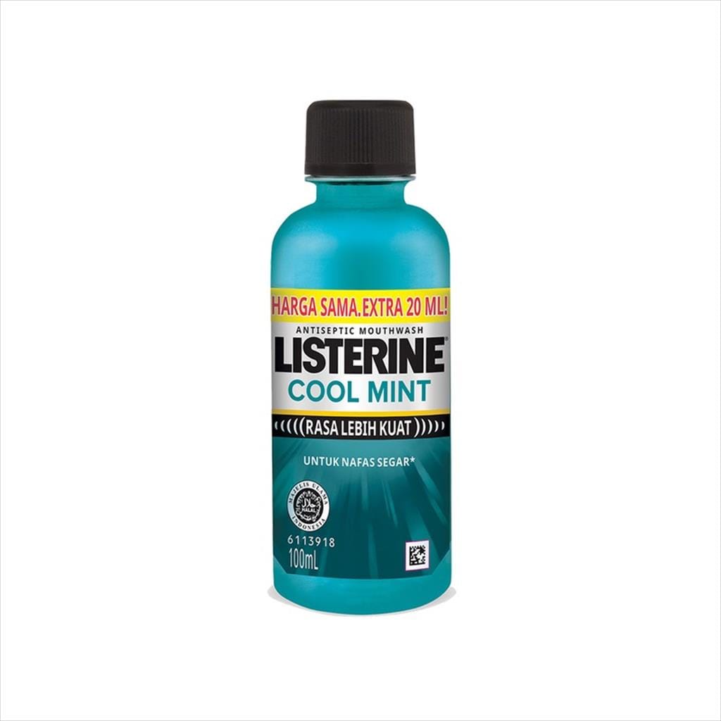 LISTERINE MOUTHWASH 100ML DAN 250ML OBAT KUMUR MULUT PEMBERSIH NAFAS