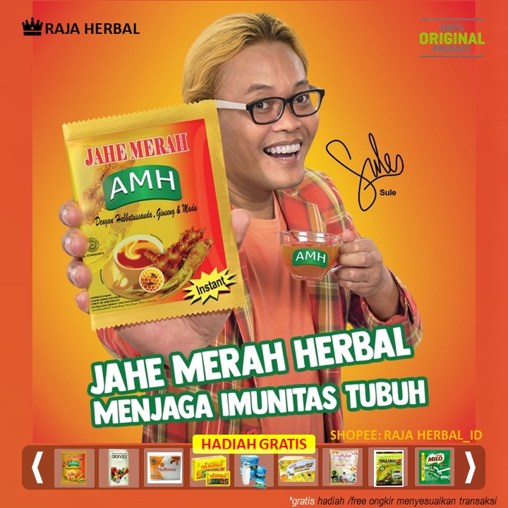 

Jahe AMH Amanah Super (+ Habbatussauda, ginseng dan madu), bisa COD