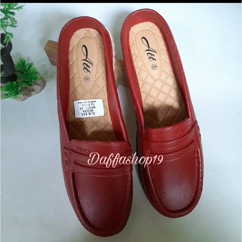 Sepatu Selop Karet Wanita ATT slk 555