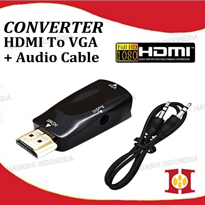 HDMI TO VGA CONVERTER WITH AUDIO CABLE