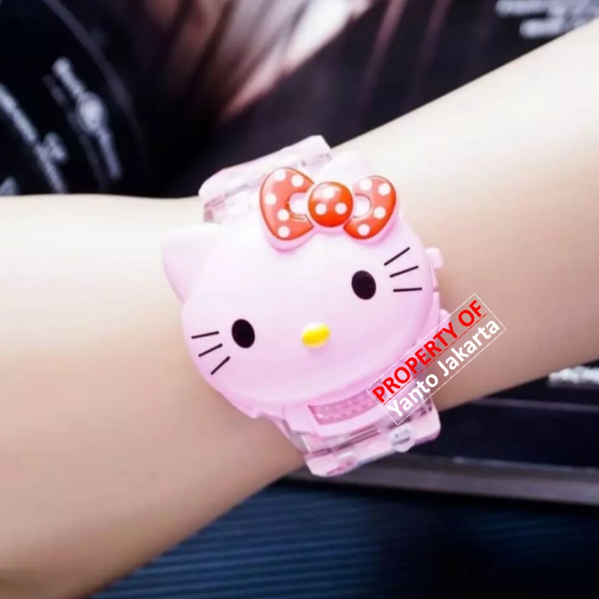 JAM TANGAN MUSIK KARAKTER HELLO KITTY JT1383 ANAK GROSIR MURAH