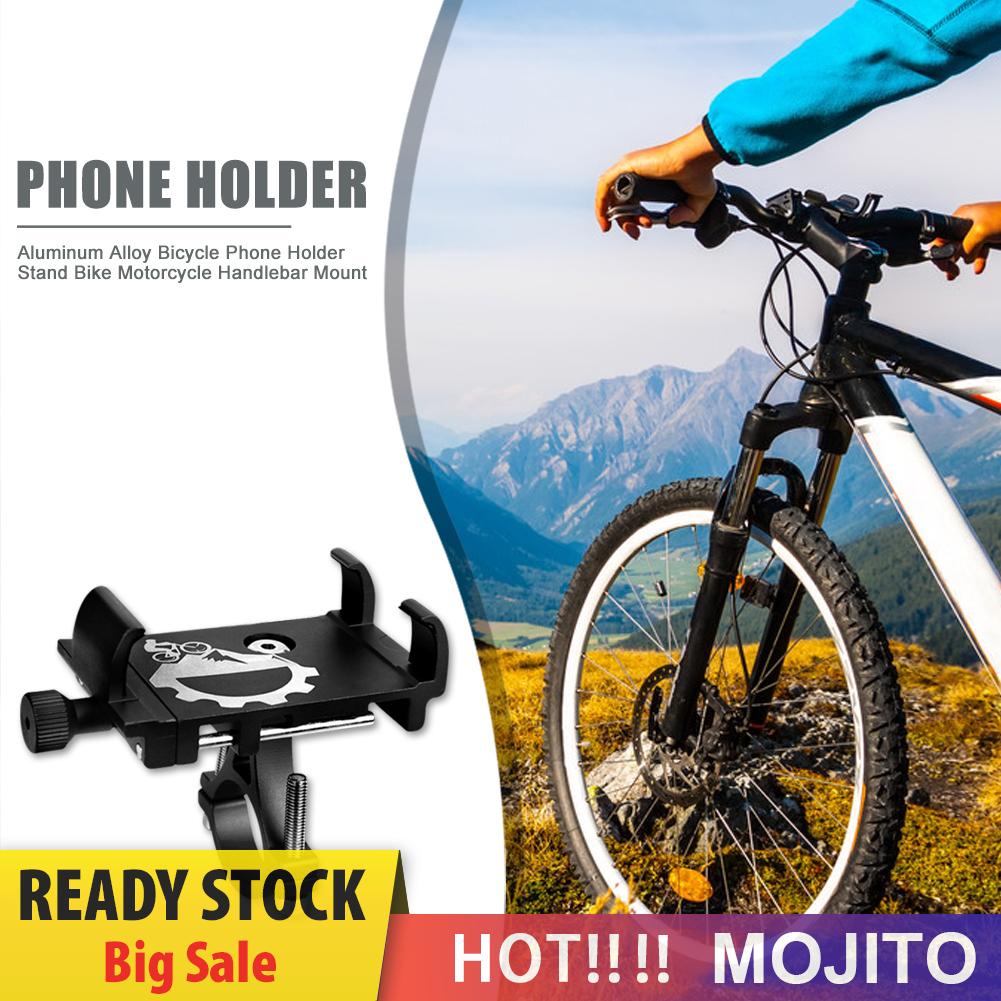 Stand Holder Handphone Bahan Aluminum Alloy Untuk Stang Sepeda / Motor