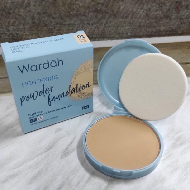 Refill wardah lightening powder foundation spf 15