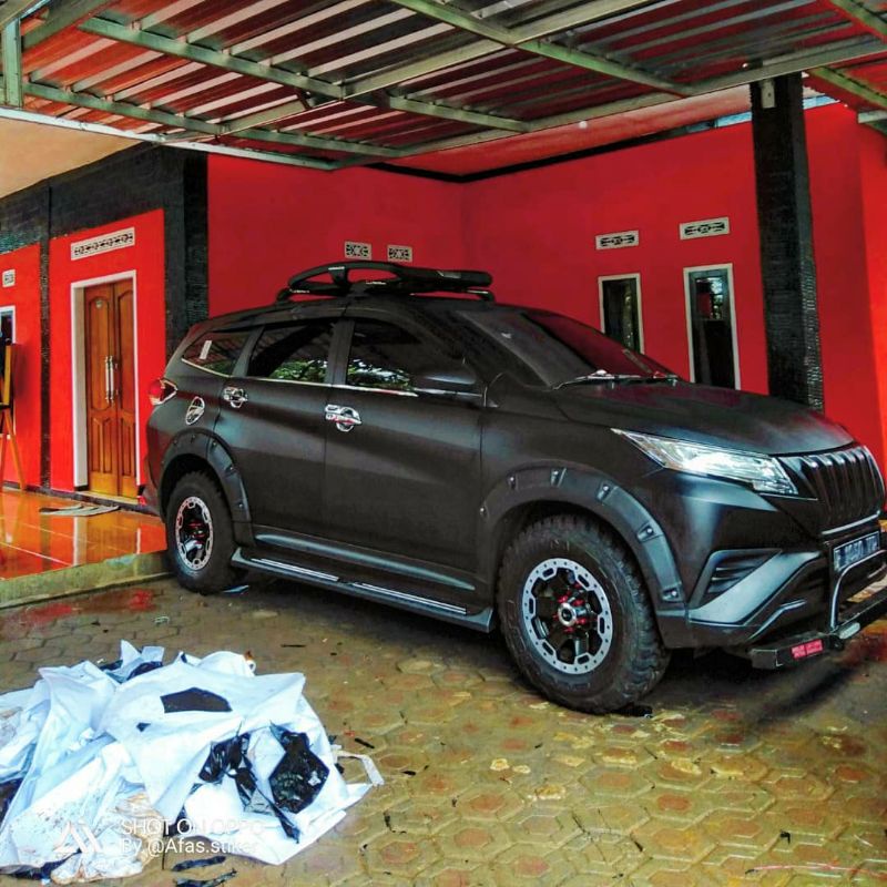 Skotlet hitam doff lebar 100x150 cm stiker mobil motor polet variasi