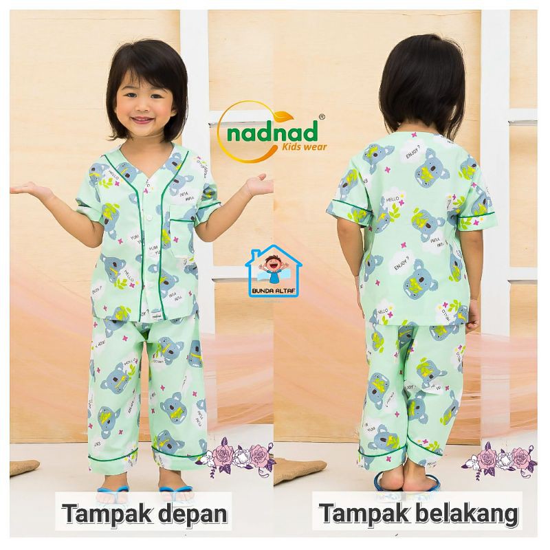 Piyama Anak Baju Tidur Bayi  / Piama Katun Nadnad S M L XL [ Bunda Altaf ]