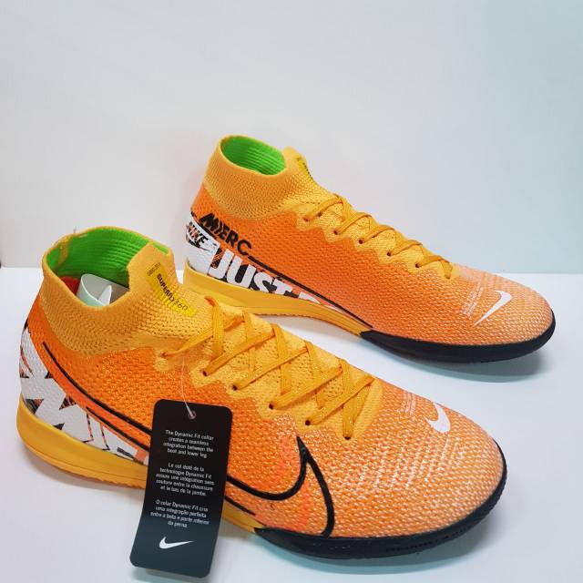 Sepatu Nike Futsal Mercurial Superfly Orange Yellow Premium High Quality
