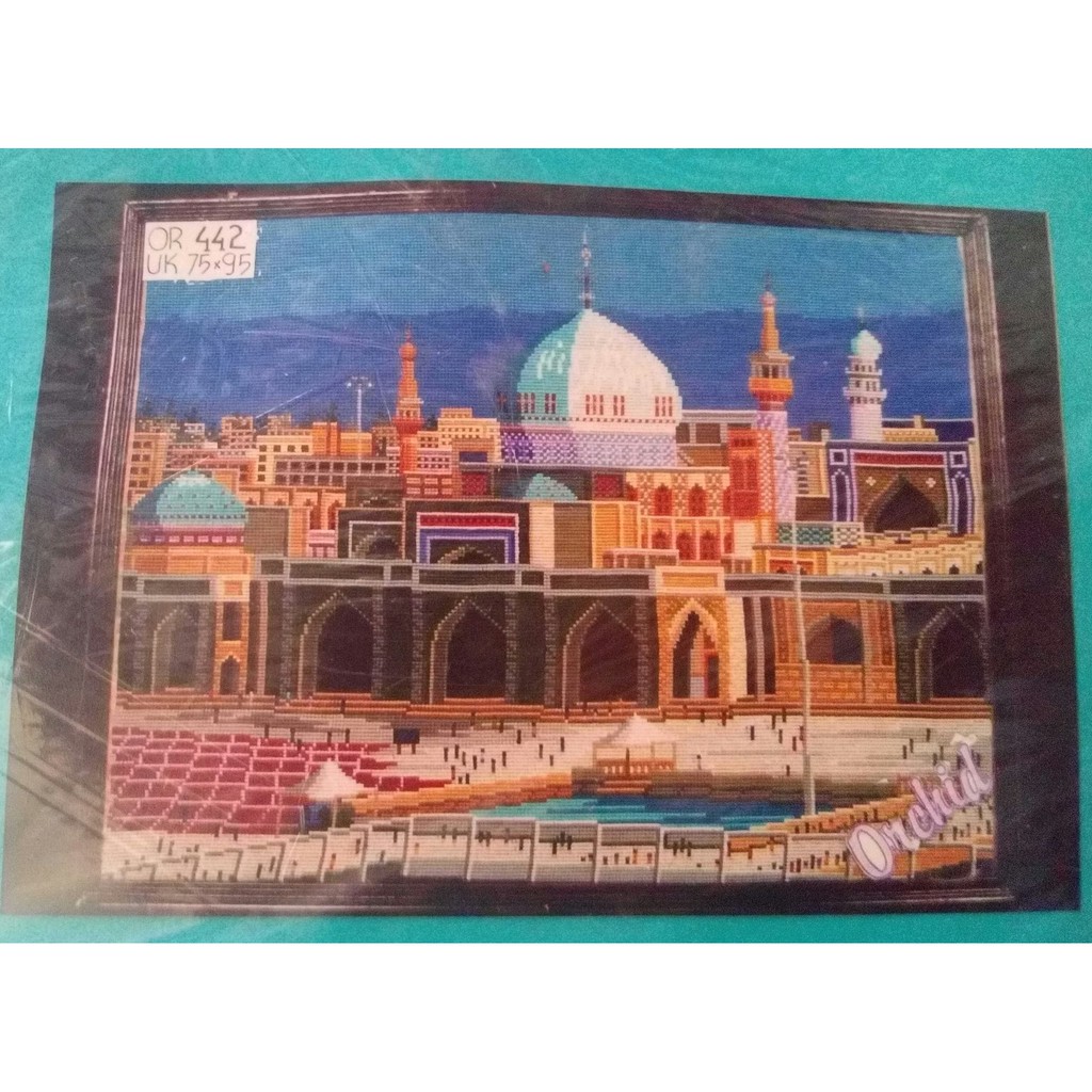 KRUISSTEEK KRISTIK ORCHID MOTIF MASJID OR 442