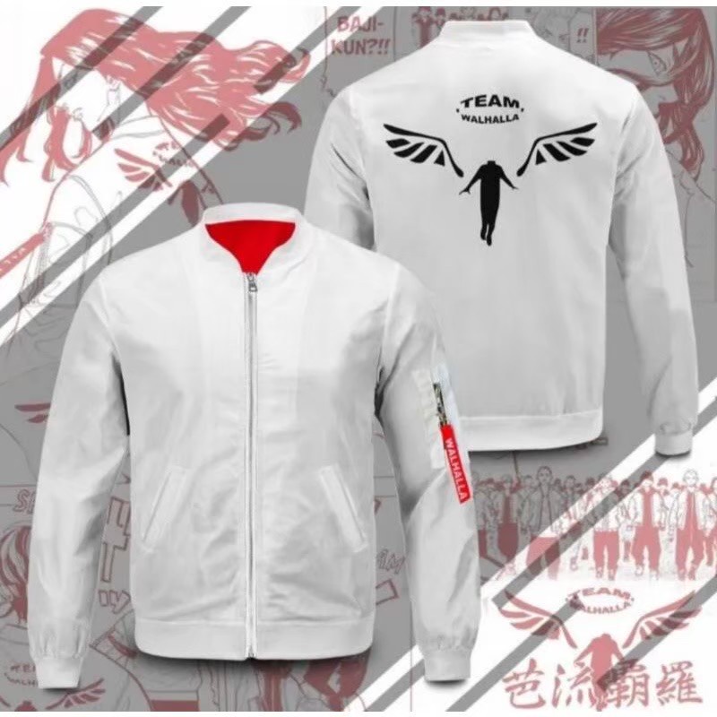 Jaket Bomber Valhalla / Jaket Bomber Pria / Jaket Anime Tokyo Revengers / Walhalla Bomber / jaket pria distro jepang / jaket cowok terbaru 2021 / sweater jepang