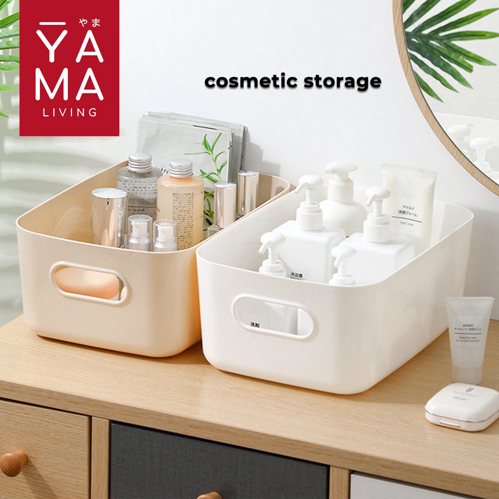 YAMA ASA Storage Box Organizer Multifungsi Kotak Penyimpanan Keranjang Carry Putih