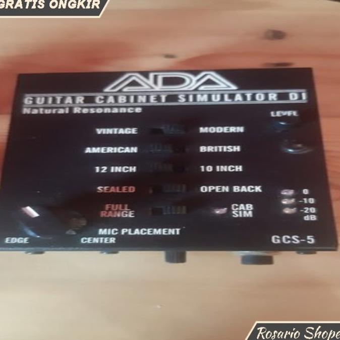 Rs Official Ada Gcs-5 Guitar Cabinet Simulator Di Box Efek Gitar