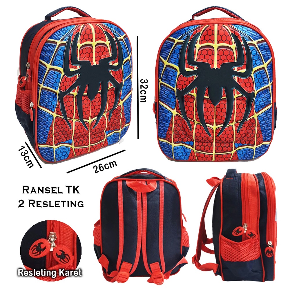 SALE PROMO 10.10 TAS Timbul TERMURAH Tas Ransel Anak Sekolah TK Laki Laki Motif 3D Timbul