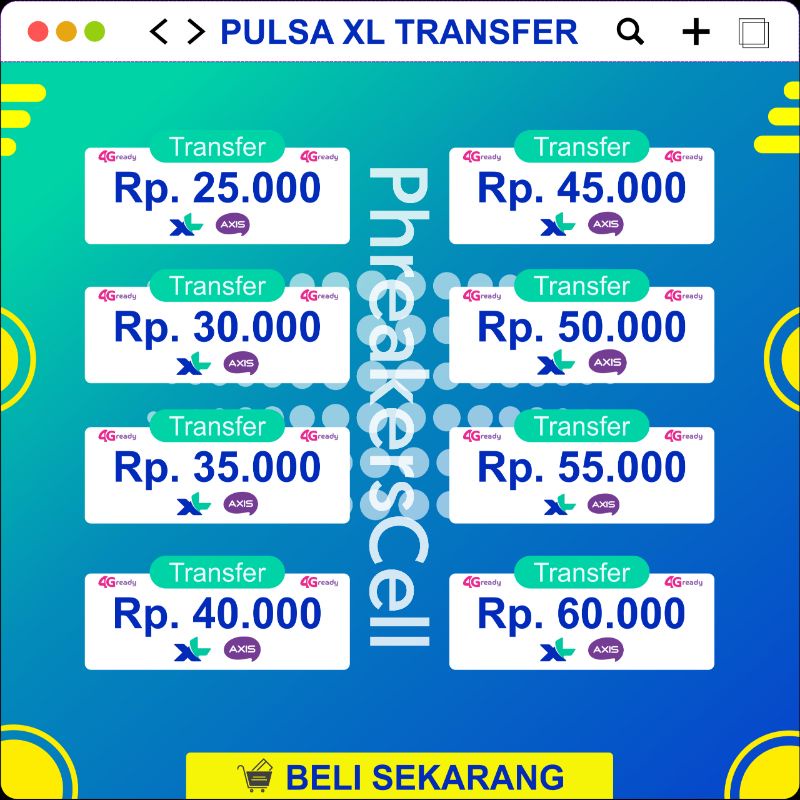 Pulsa XL TRANSFER