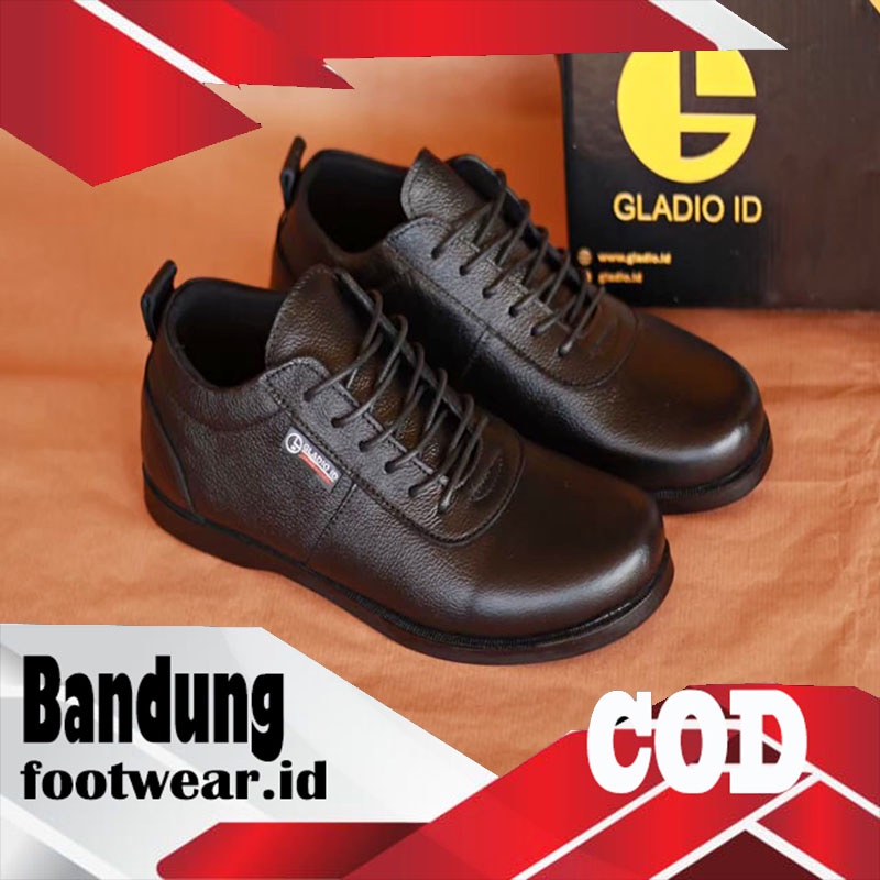 Sepatu Sneakers Kulit Pria GLADIO BARETO Sepatu Pria Casual Formal Kerja Kuliah Sekolah Laki Keren T