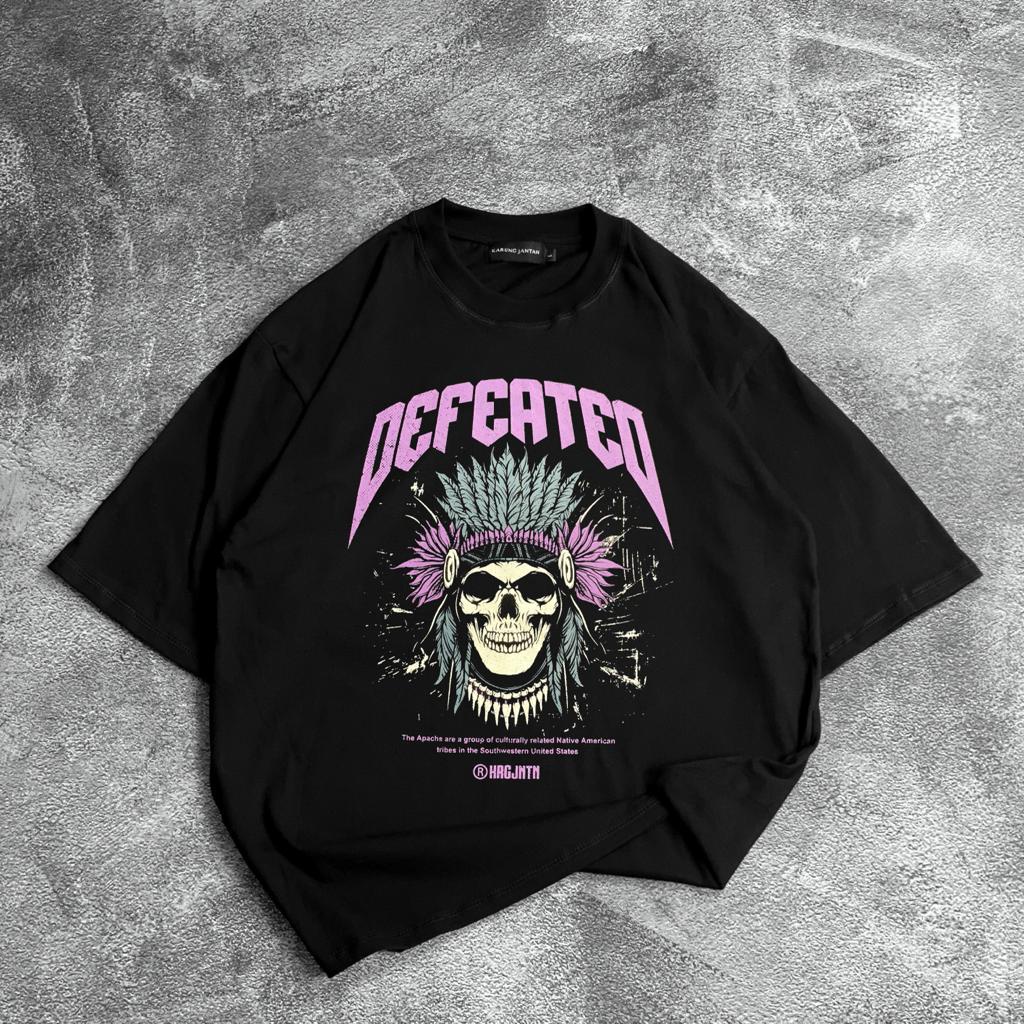 [Oversize] BAJU KAOS OVERSIZE / OVERSIZE T-SHIRT &quot;defeated&quot;