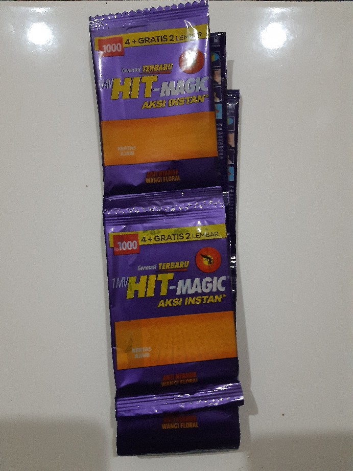 Hit Magic Instan Kertas Obat Anti Nyamuk Bakar Semut Kecoa Serangga Fresh Floral Eceran Grosir