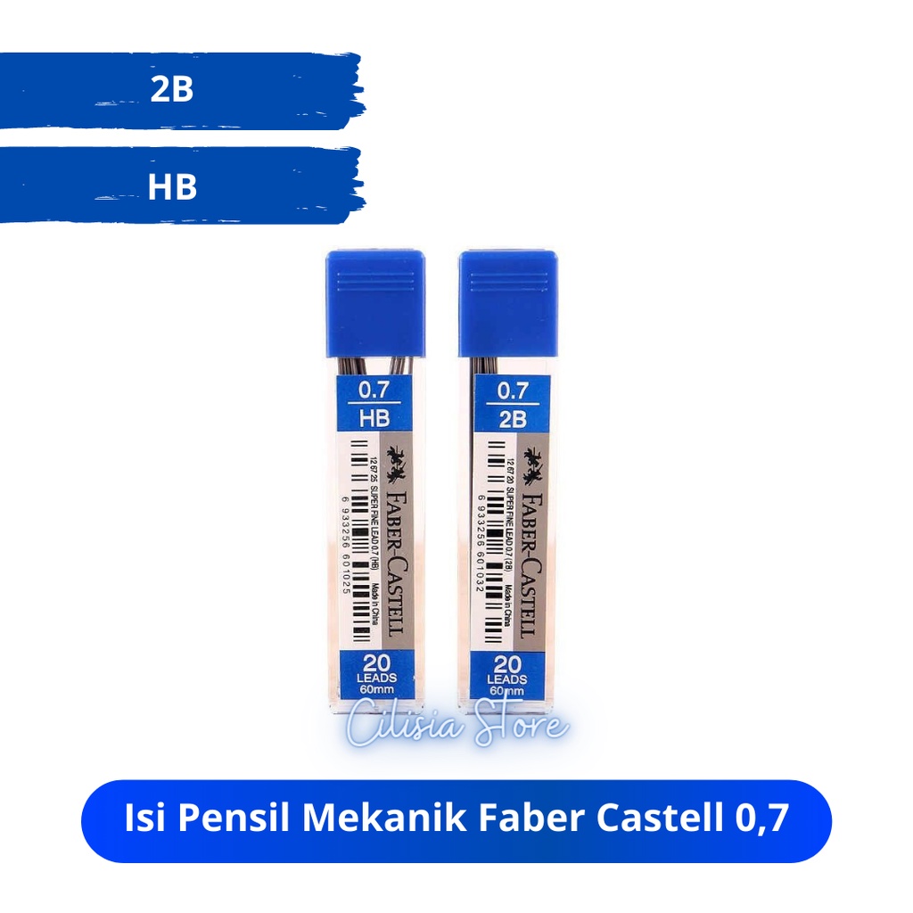 

Isi Pensil Mekanik Faber Castell 0,7 2B - 0,7 HB / Lead Superfine 0,7