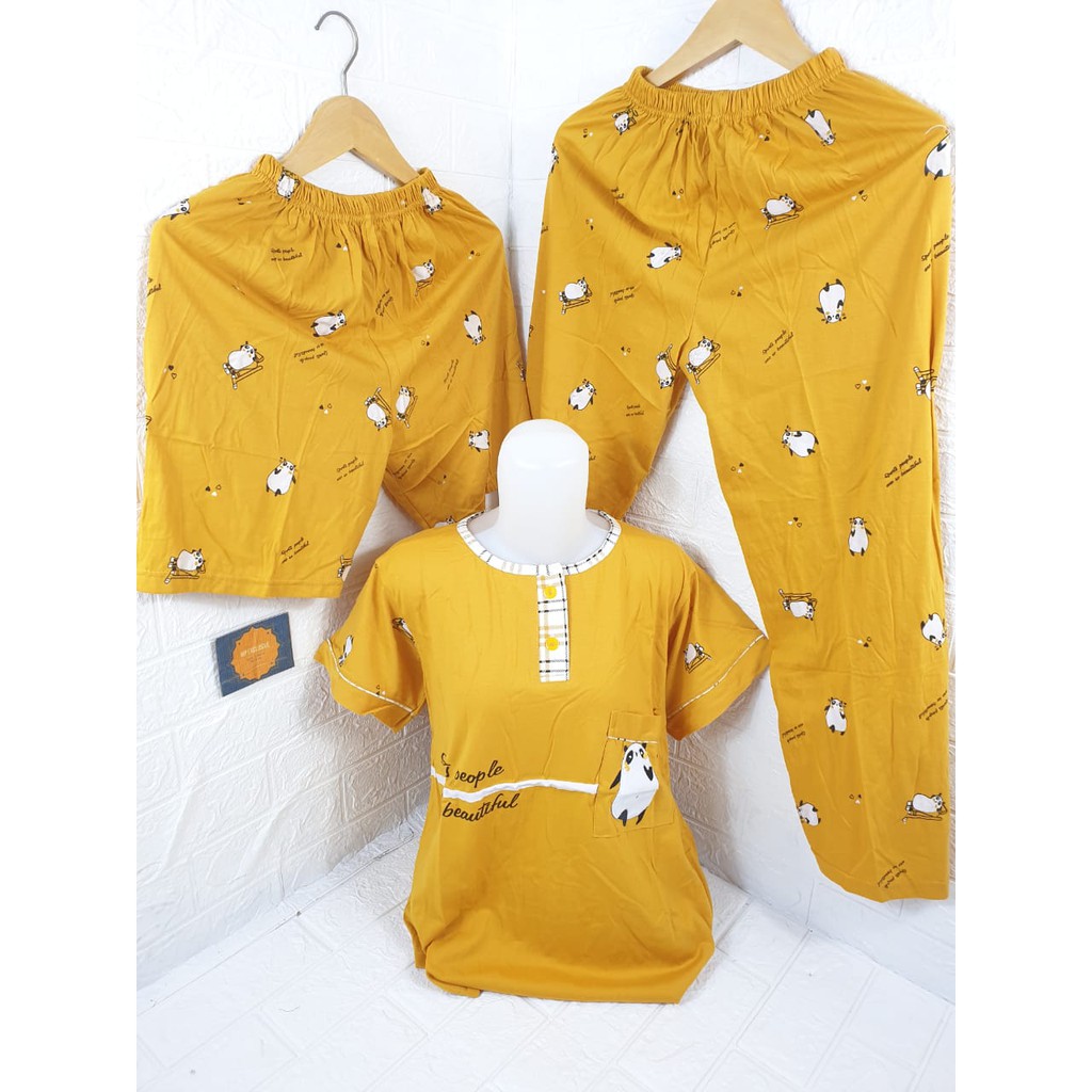 Baju tidur wanita Patricia premium 3in1 001