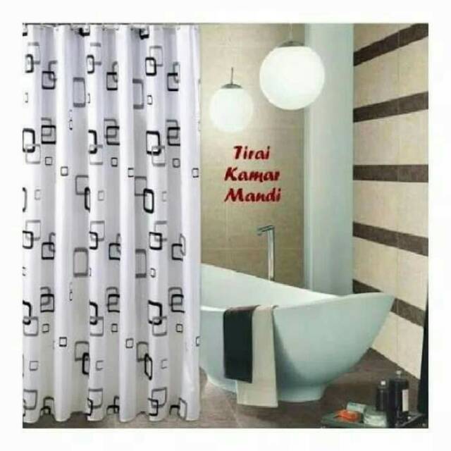 Gorden kamar mandi - Tirai kamar mandi anti air