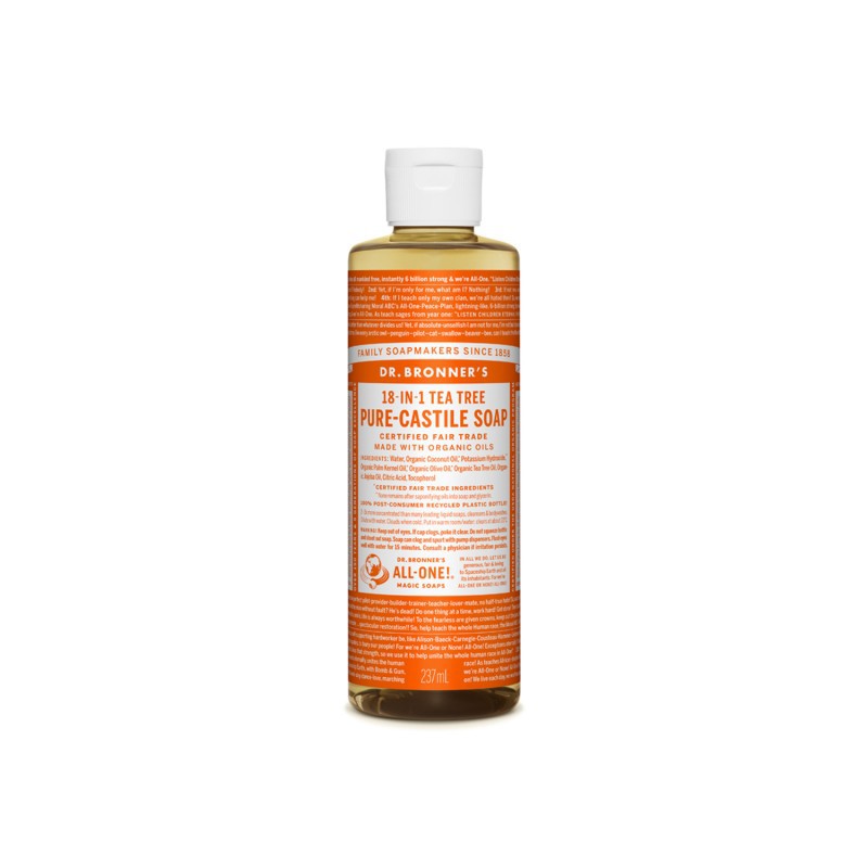 

Dr Bronners Tea Tree Pure Castile Liquid Soap Dr. Bronner's 473 ml
