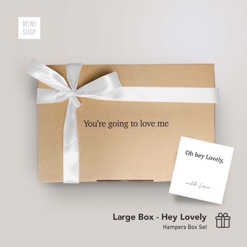 

Box Kado Kardus Hampers Hey Lovely ( kotak kado / kemasan )
