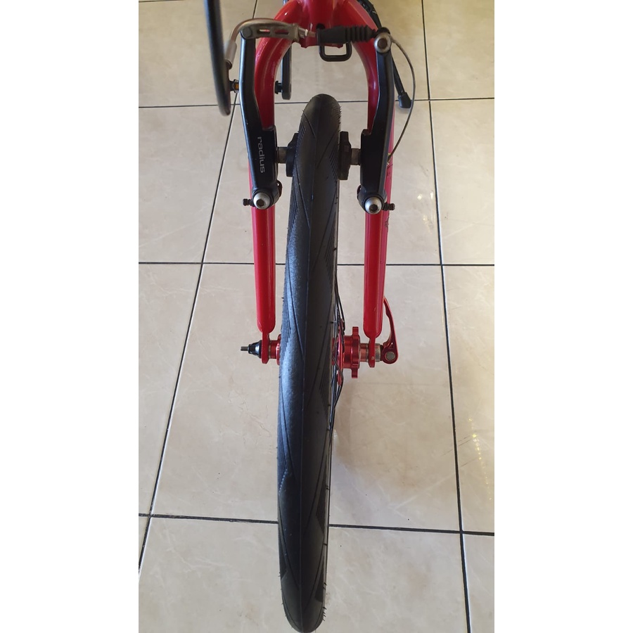 Sepeda Lipat Nova Downtube Frame 20 inch Alloy Vbrake Seli Original Ori