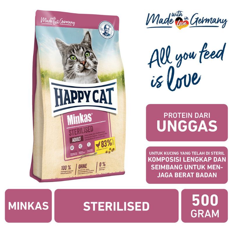 Happy Cat Minkas steril 500g freshpack