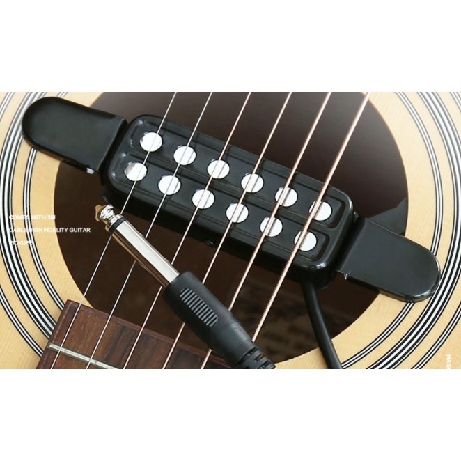 Pickup Gitar Guitar Akustik dan Nilon Sound Hole Kabel Panjang 2.8 m