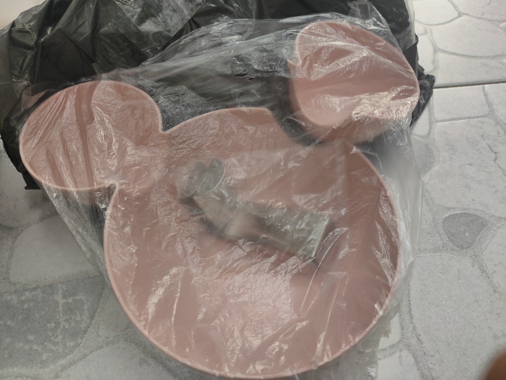 Mangkok Jerami Mickey Mouse Bentuk Unik Lucu Penambah Nafsu Makan