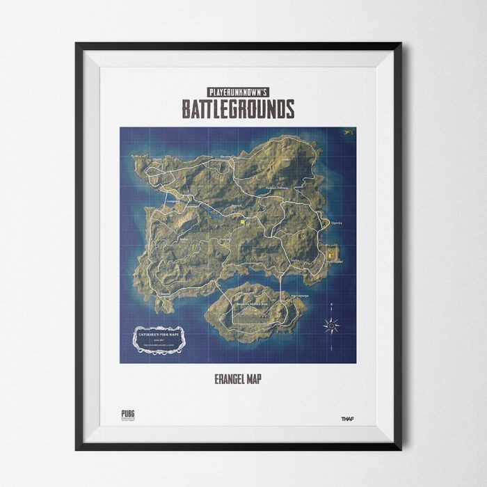 

Jual Poster Peta PUBG PAKET LENGKAP (4 MAP) Limited - UKURAN A3 Diskon