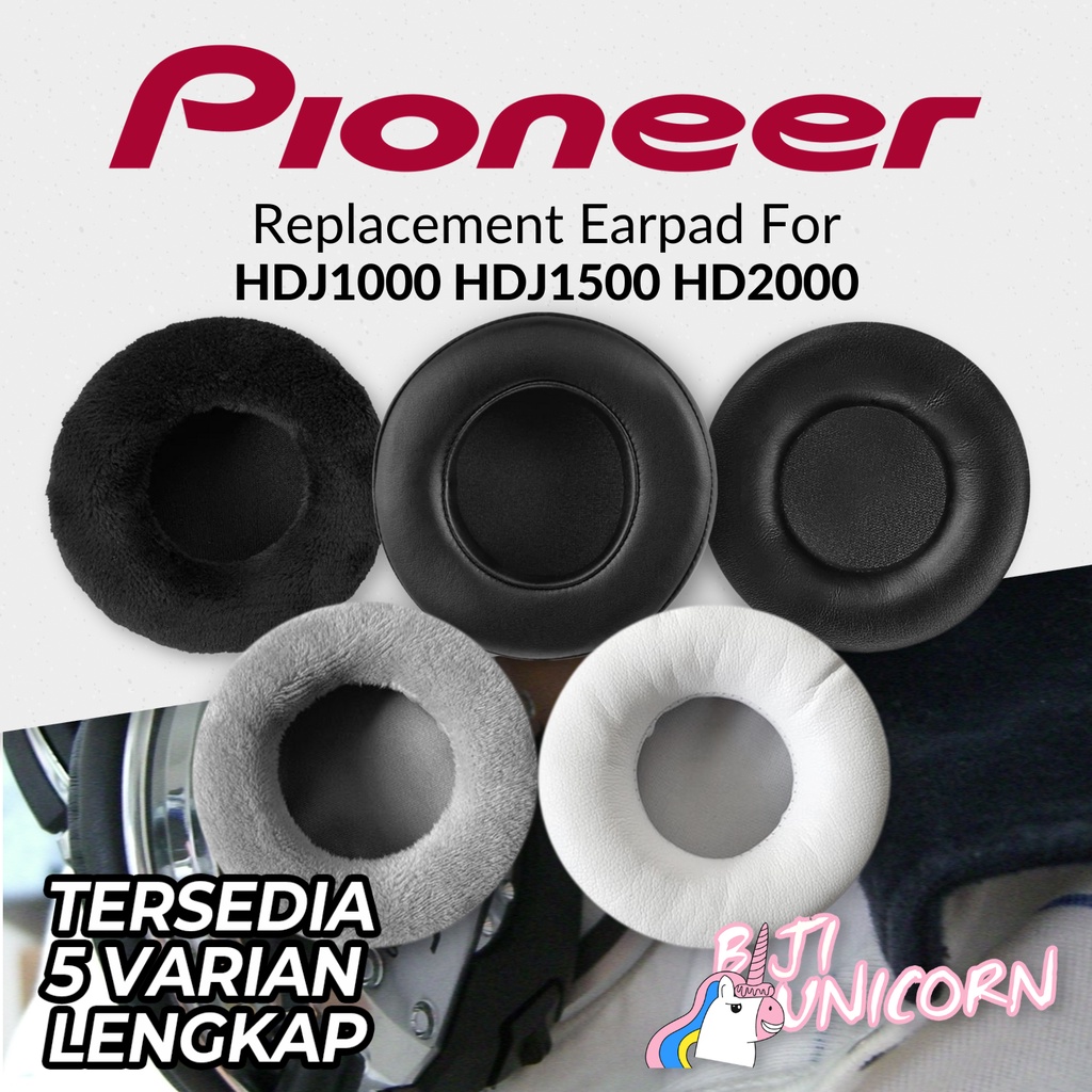 Earcup Earpad Ear Cushion Pioneer HDJ1000 HDJ2000 HDJ1500 Busa Bantalan Foam