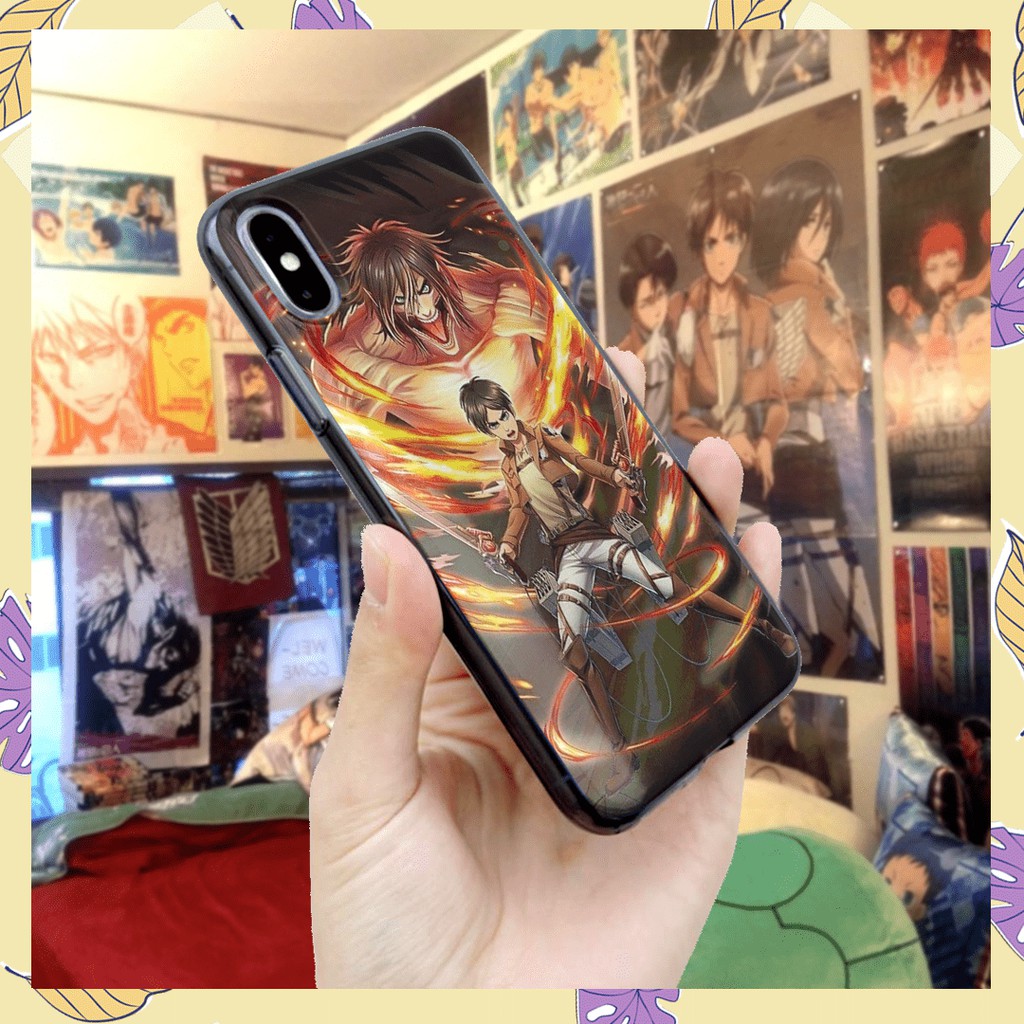 Case Casing Attack On Titan Eren Jaeger Custom Murah iPhone Samsung Xiaomi Oppo