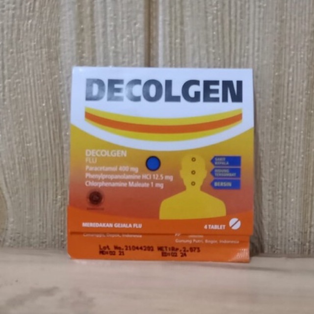 Decolgen Tablet isi 4 | Mengobati Flu Demam