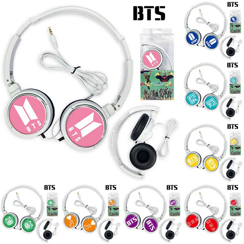 K Pop Bts Bangtan Boys Earphone Jungkook Suga Jimin V H03 Shopee Indonesia