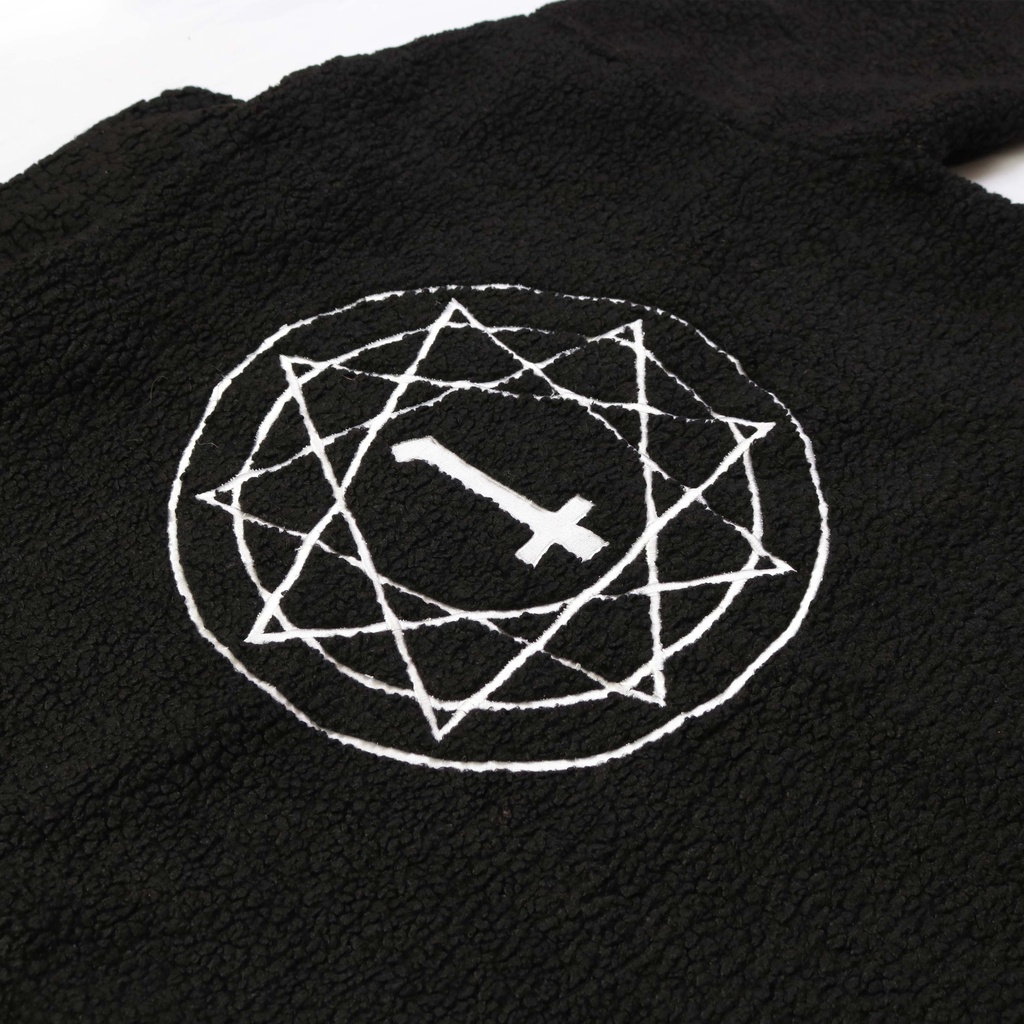 Heretic - Sherpa Jacket - Black Pentagram