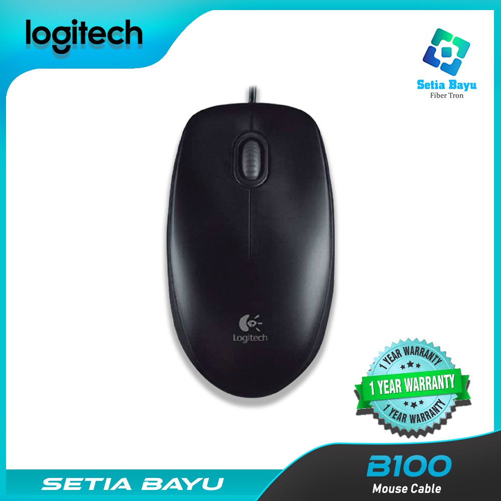 Mall Logitech B100 Mouse Wired Mouse Cable Original Kabel Profesional office