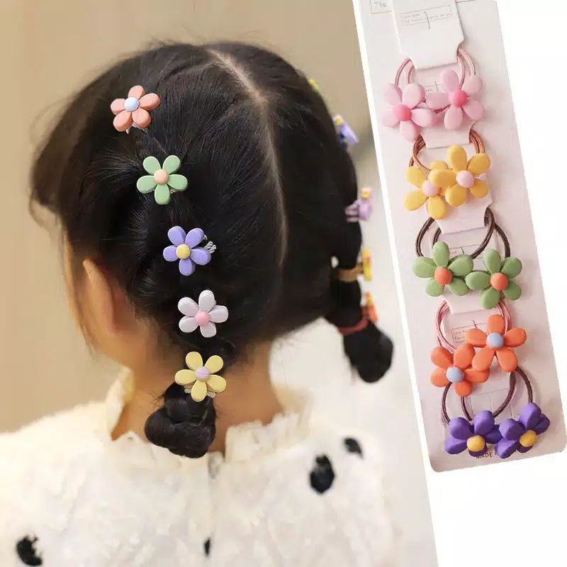 IR2-10PCS/SET Ikat Rambut Anak Korea Stylish