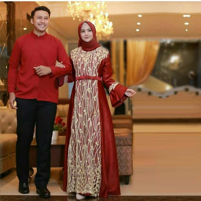 Pakaian couple  Couple Fairuz Mewah Maroon