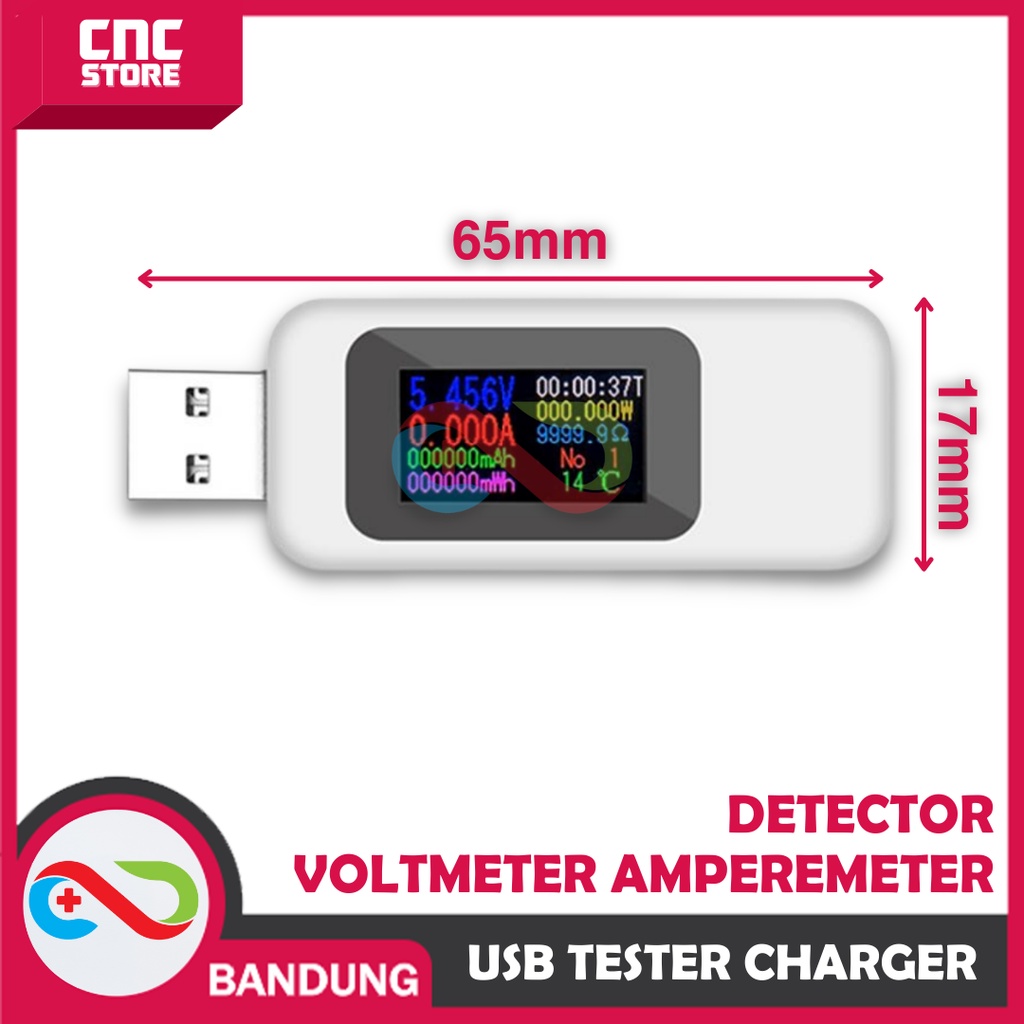 USB TESTER VOLTMETER AMPEREMETER CHARGER  DETECTOR MX18