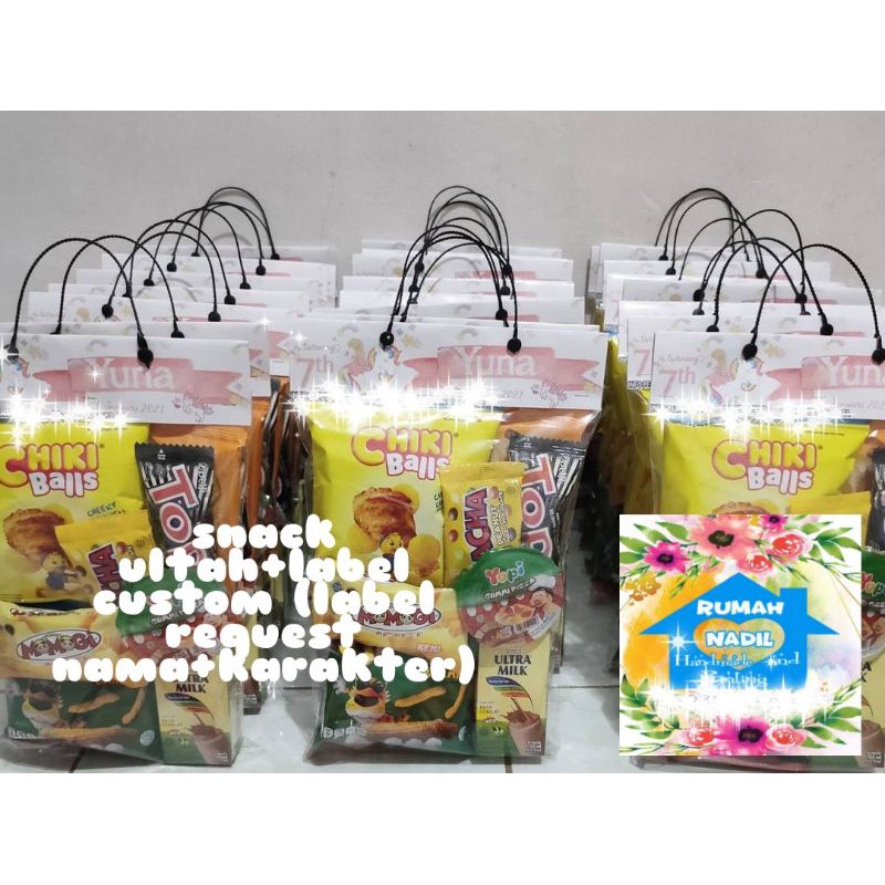 

paketan snack ultah+label custom