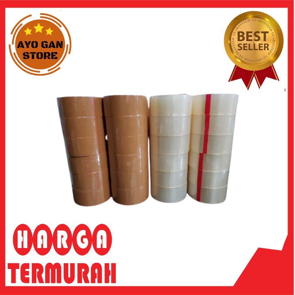 

Lakban Cokelat / Lakban Bening 2 Inch Termurah!!!