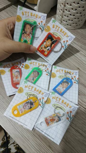 ✨ NCT Baby Handmade Keyring by Crafty Nuna ✨ cute foto bayi babies dream 127 kpop ganci custom key tag