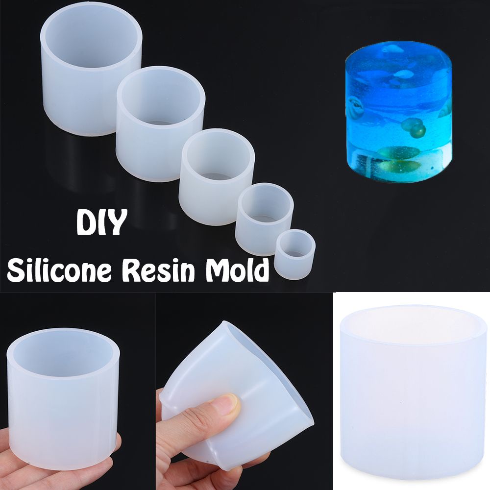 Cetakan Resin Bentuk Silinder Bahan Silikon Untuk Membuat Perhiasan Handmade