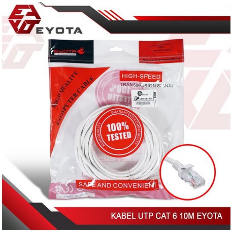 KABEL LAN 10 METER EYOTA CAT 6 / UTP 10 M / LAN 10M