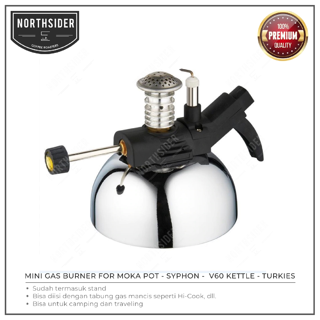 KOMPOR MINI GAS BURNER WITH STAND FOR SYPHON - MOKA POT - KETTLE