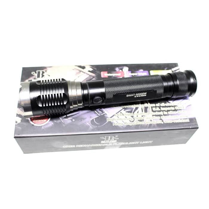 Terbaru SENTER LED CAS W12 CHARGER FLASHLIGHT WATERPROOF W-12 OUTDOOR