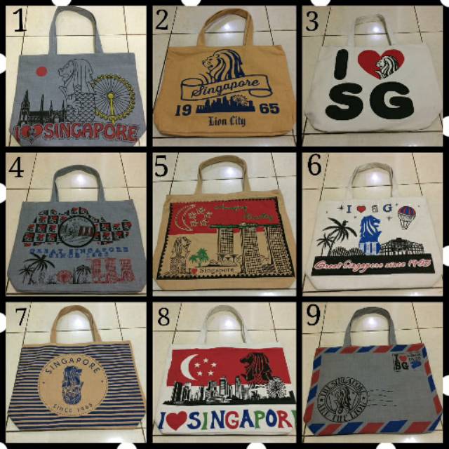 ORIGINAL - Tas oleh oleh singapore - Tote bag singapore